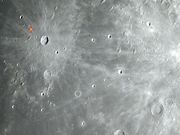 O impacto da sonda lunar robótica soviética LUNA 7.