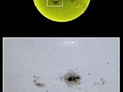 SOL na manhã de 09 de agosto de 2024 - Região Ativa AR 3780.